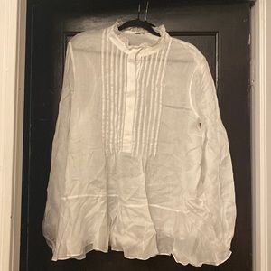 Lafayette 148 ruffle top